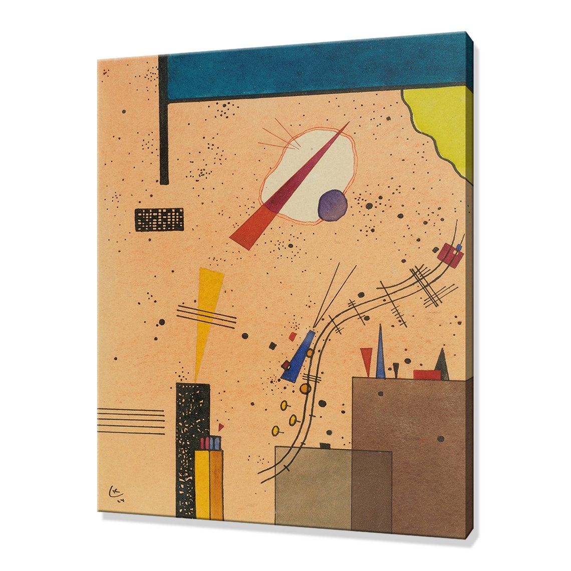 Wassily Kandinsky Spritze Spray 1924 Classic Design Abstract Decor Reproduction Print Wall Art
