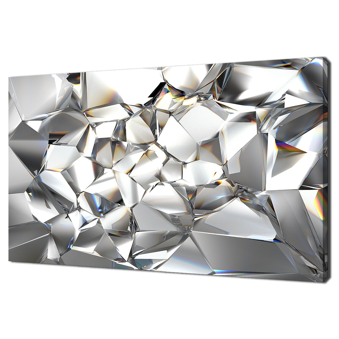Abstract Clear Crystal Glass Modern Design Home Decor Print Wall Art Picture Wall Hanging