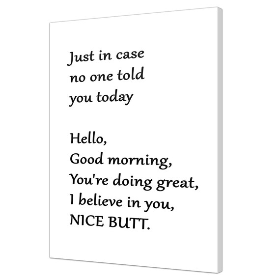 Just In Case Inspirational Typography Abstract Design