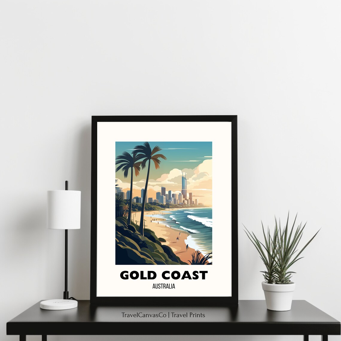 Gold Coast Australia Travel Poster, City Wall Art - Image 3