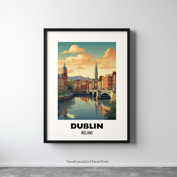 Dublin Europe Travel Poster Art Print