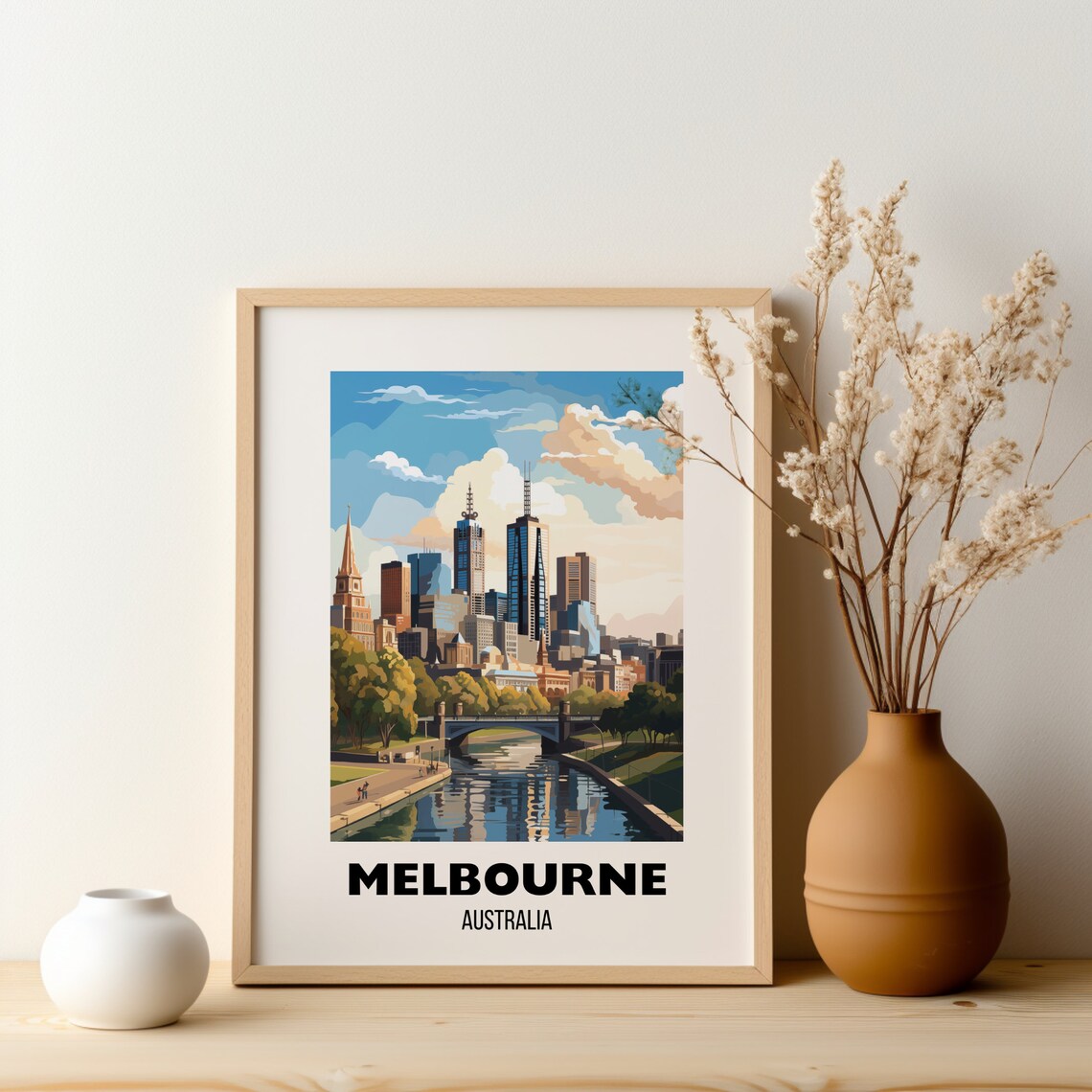 Melbourne Travel Poster, Australia City Art Print - Image 2