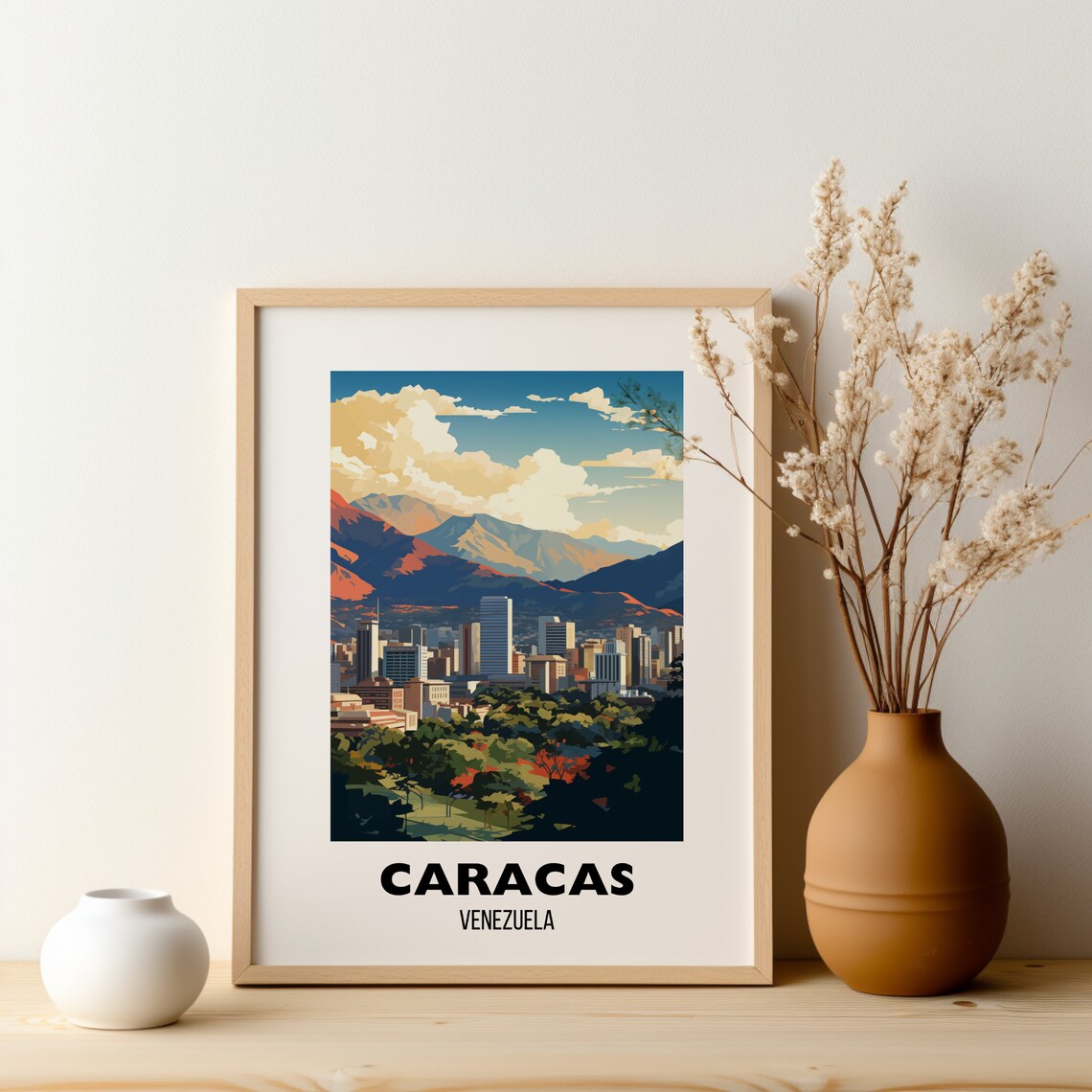 Caracas Venezuela Travel Poster Print Wall Art Venezuela Travel Gift South America Art Decor City Poster - Image 2