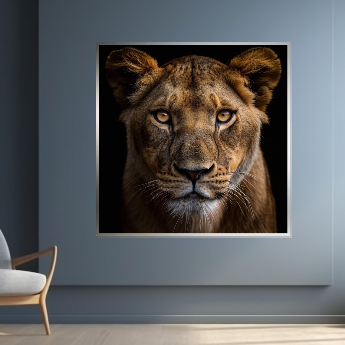 Majestic Lioness Art Print, Wildlife Portrait - Image 4