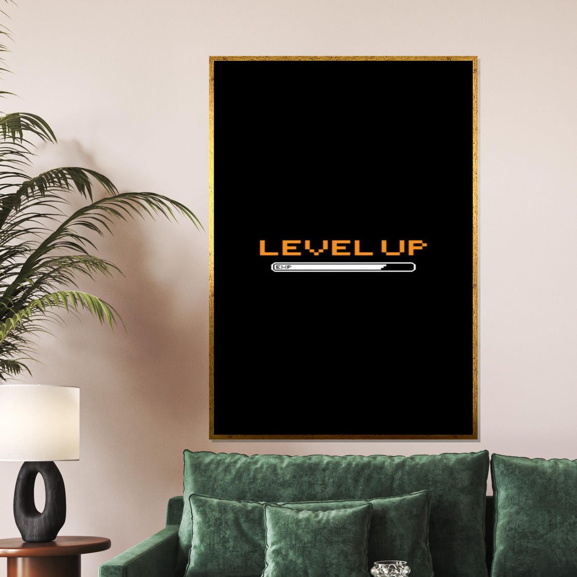 Level Up Pixel Gamer Motivational Progress Bar Retro Gaming Poster - Image 5