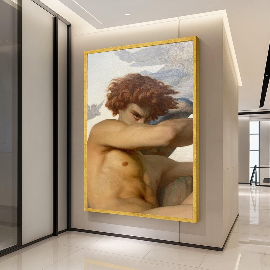 The Fallen Angel Lucifer Classic Mythological Fine Art Poster