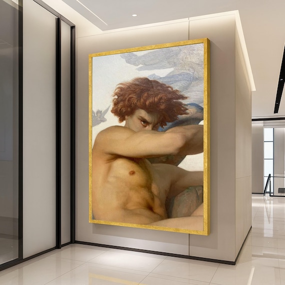 The Fallen Angel Lucifer Classic Mythological Fine Art Poster