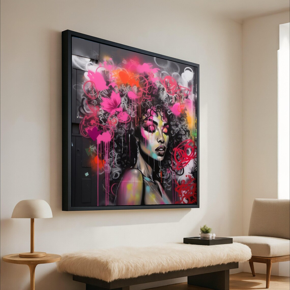 Urban Portrait, Modern Street Art Poster