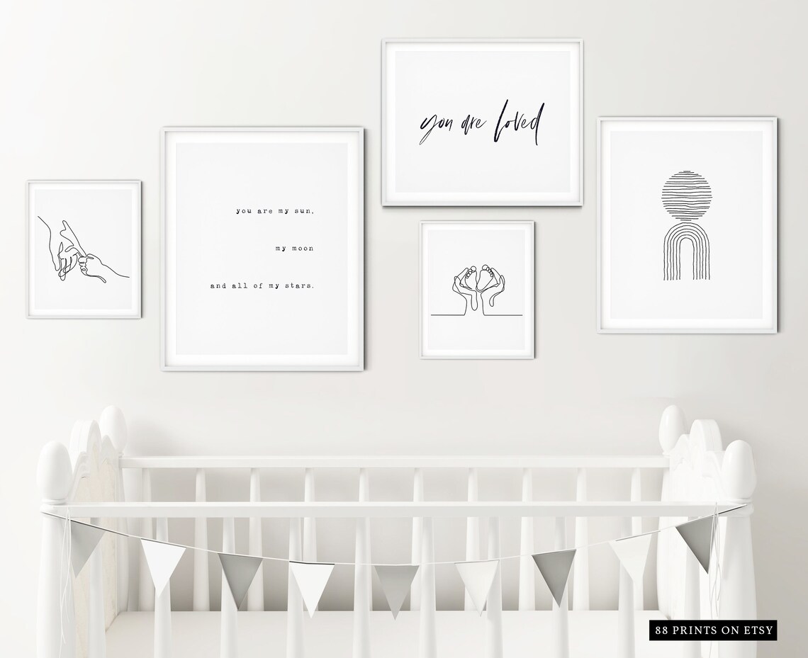 You Are My Sun My Moon and All My Stars Romantic Quote Print - Image 4