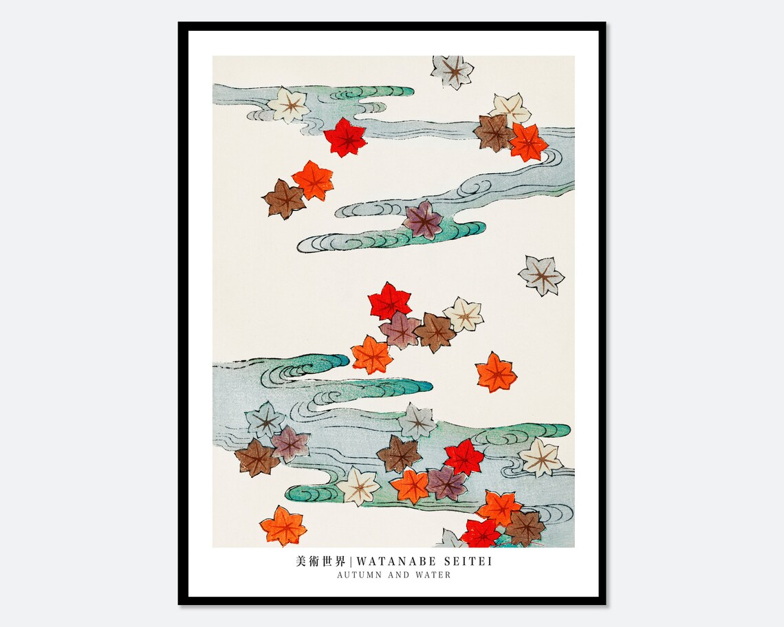 Watanabe Seitei Autumn And Water Woodblock Art Print