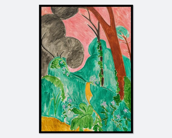 Matisse Print Matisse Poster Henri Matisse Art Print Matisse Periwinkles Moroccan Garden Painting Vintage Poster Exhibition Poster M142