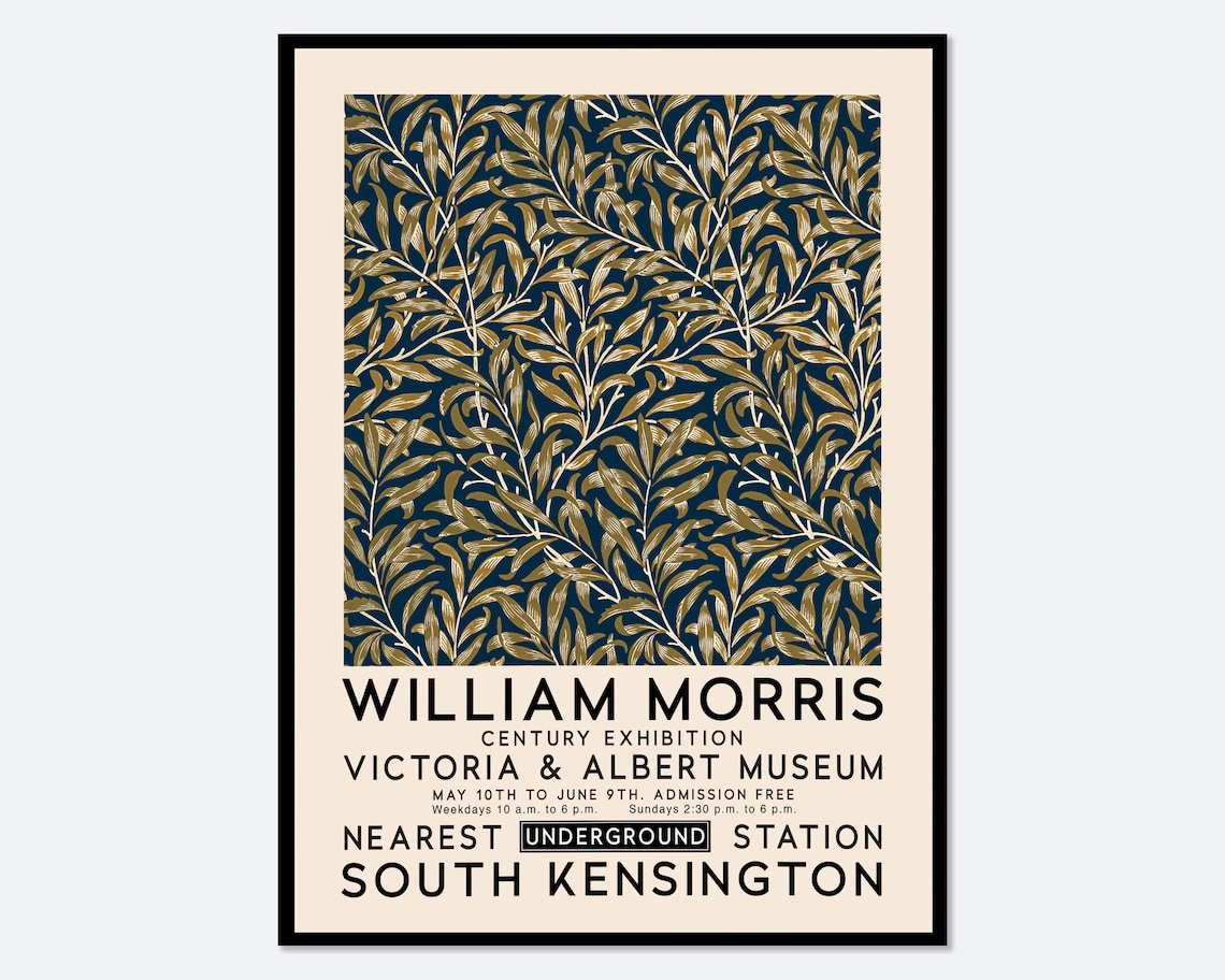 William Morris Willow Bough Vintage Art Print