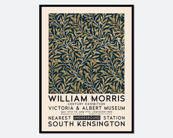 William Morris Willow Bough Vintage Art Print