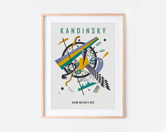 Kandinsky Small Worlds Iv Kleine Welten 1922 Vintage Poster Art Print Abstract Wassily Painting Museum Exhibition Kd03
