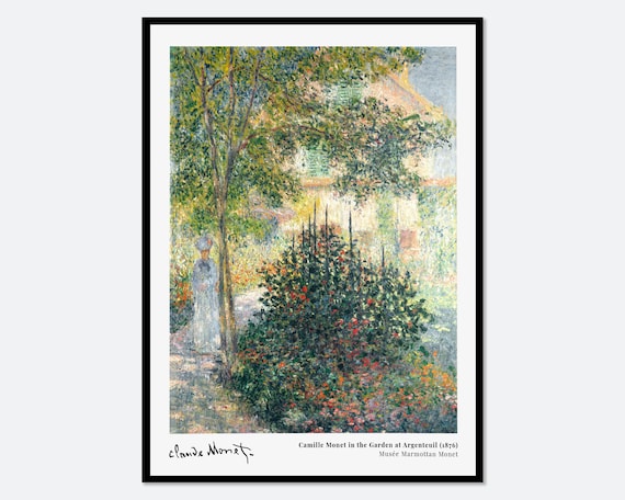Claude Monet Camille In The Garden At Argenteuil 1876 Museum Poster