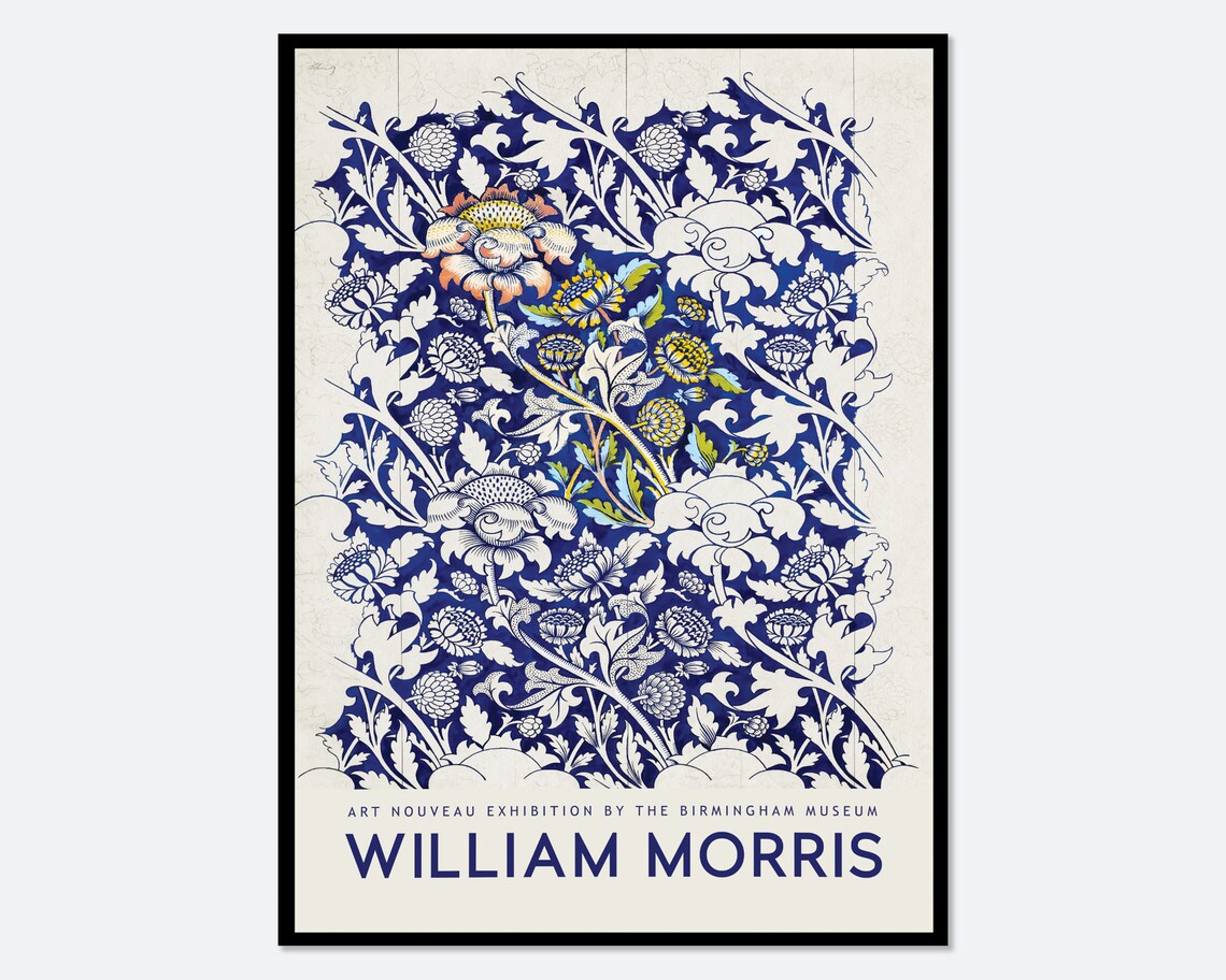 William Morris Wey 1882-1883 Vintage Poster Print