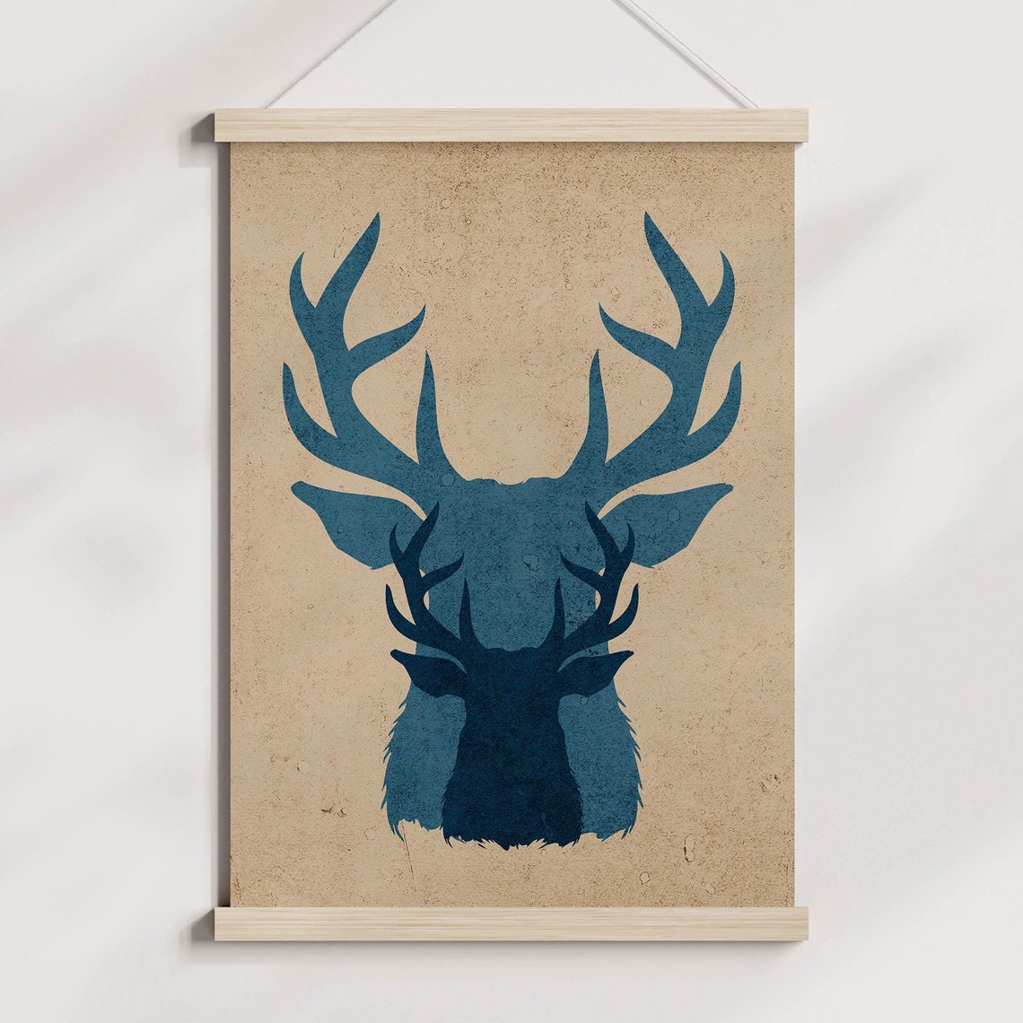 Vintage Style Stag Poster