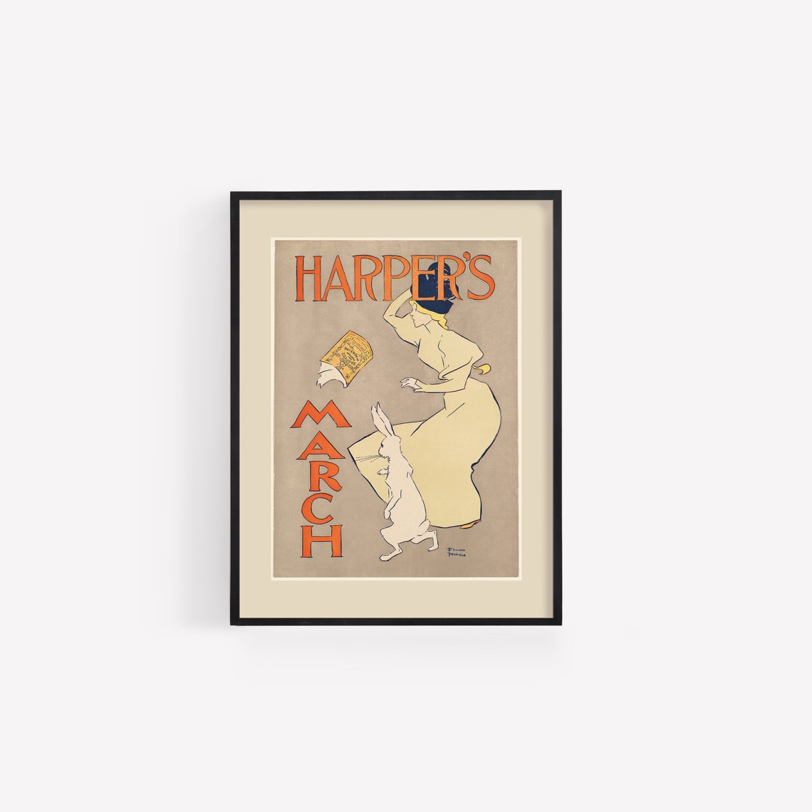 Vintage Easter Decor Easter Wall Art Vintage Easter Art Print Neutral Easter Decor Vintage Harpers Print Digital Download - Image 3