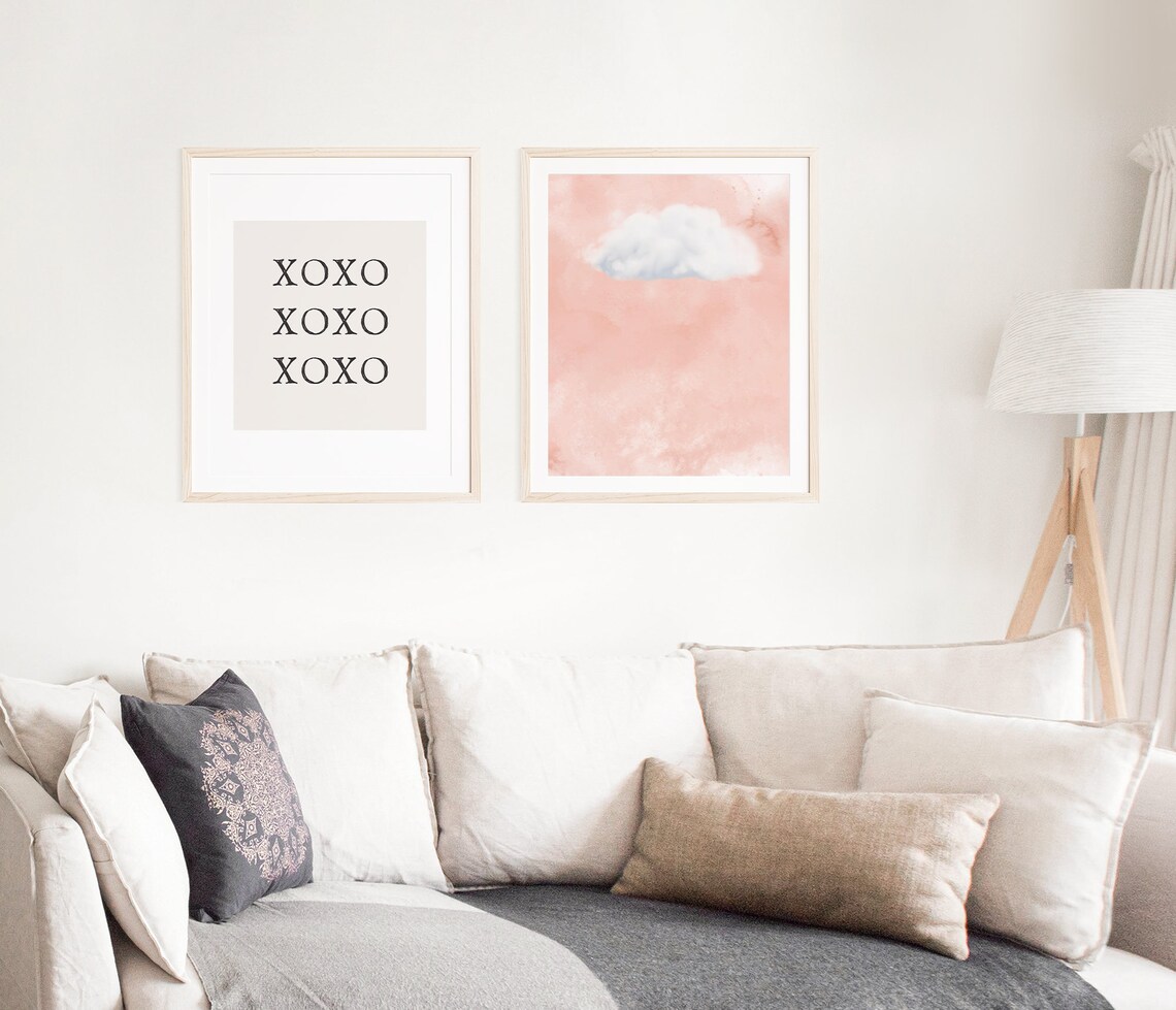 Pink Cloud Sky Art Print, Light Academia Decor - Image 5