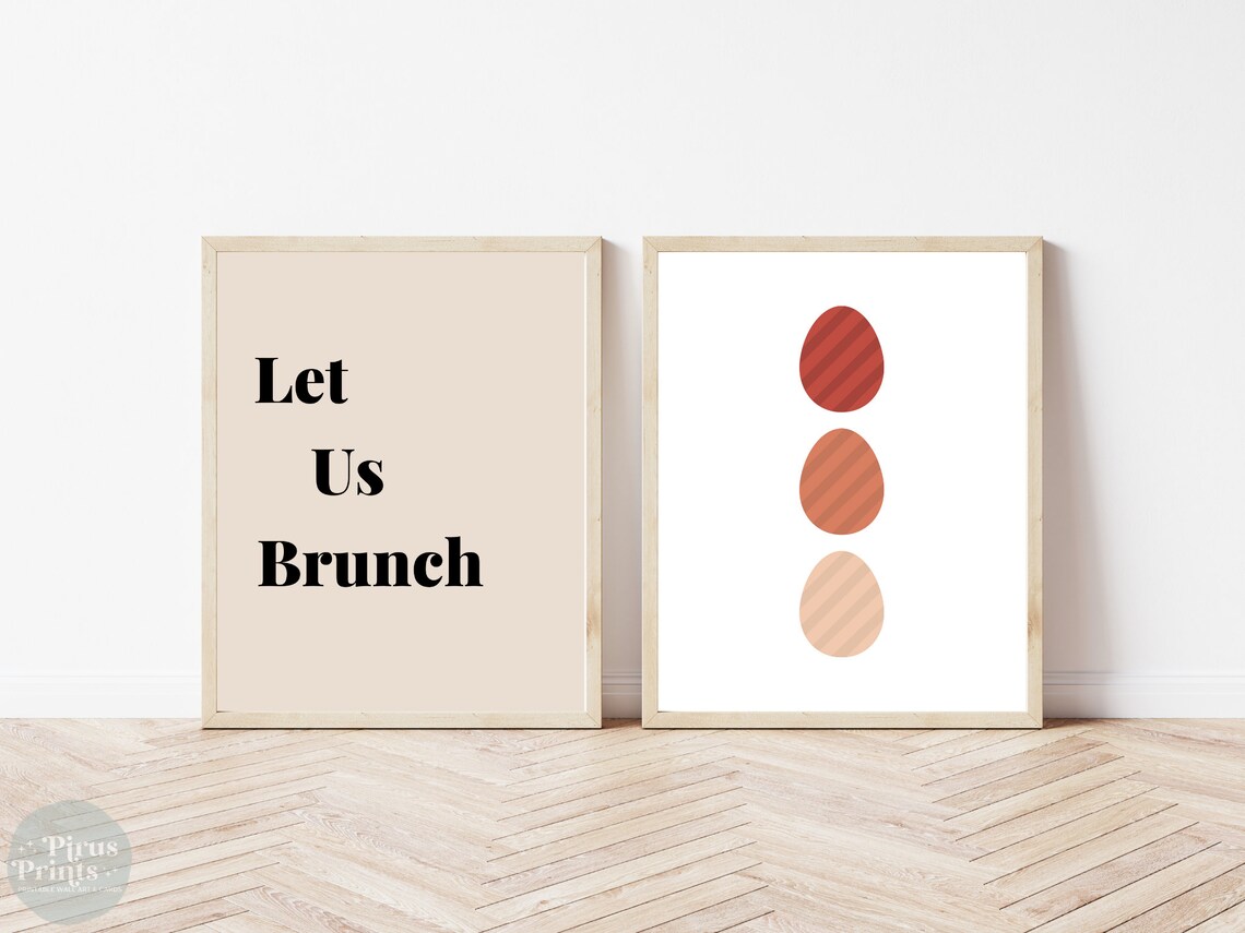 Easter Eggs Art Print, Minimal Easter Brunch Decor - Image 3