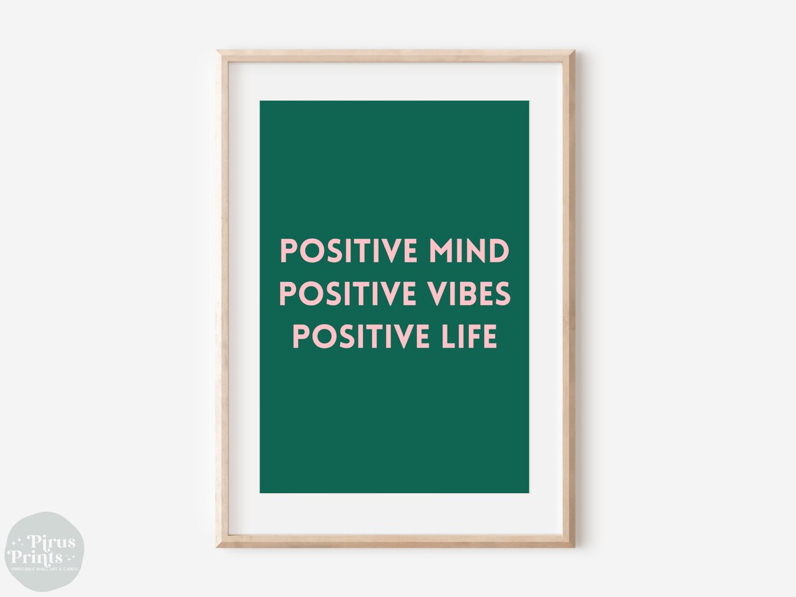 Positive Mindset Manifest Poster, Mindfulness Wall Art - Image 2