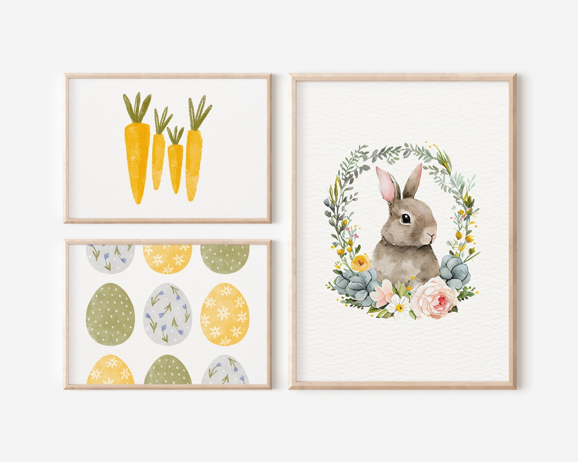 Watercolor Carrots Print Spring Vegetable Botanical Easter Kitchen Art - Image 4