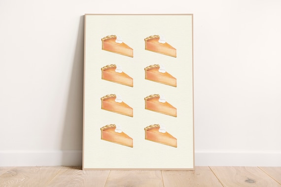Pumpkin Pies Instant Prints Thanksgiving Turkey Dinner Pie Spice Watercolor Holidays Pattern Decor