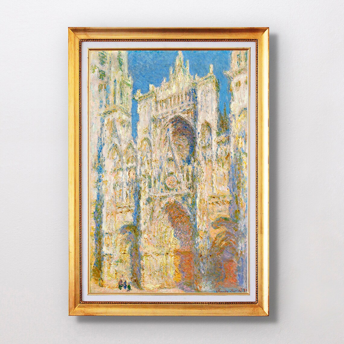 Claude Monet Rouen Cathedral West Faade Sunlight Fine Art Glice 1894 Sku 0094
