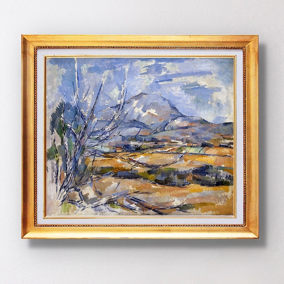 Paul Cezanne Mont Sainte Victoire 1890 Mountain Bare Trees Poster