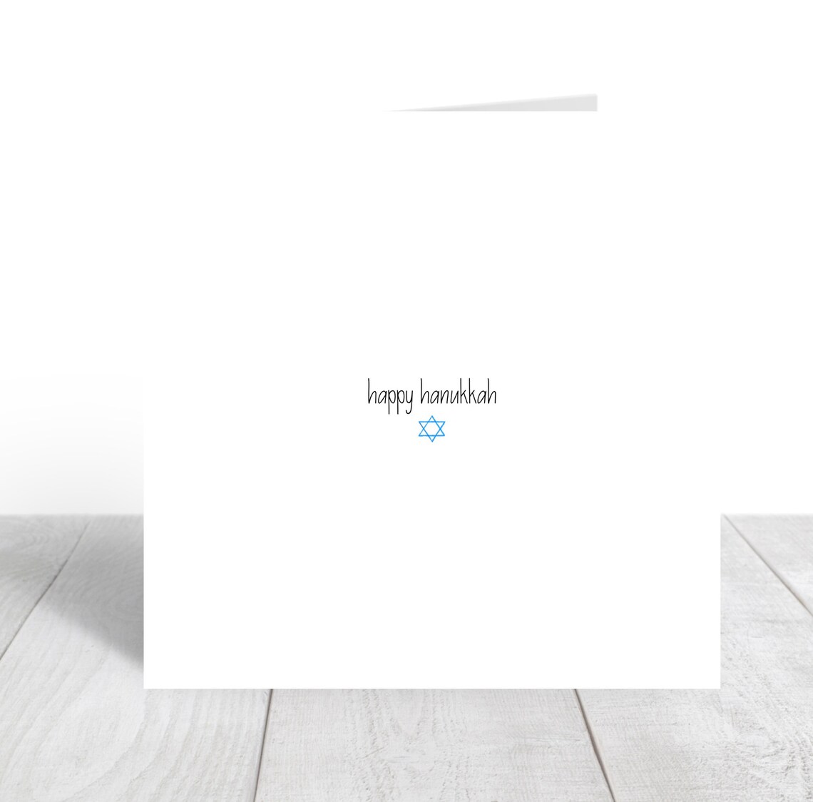 Minimalist Happy Hanukkah Star of David Jewish Card Poster Design - Image 4