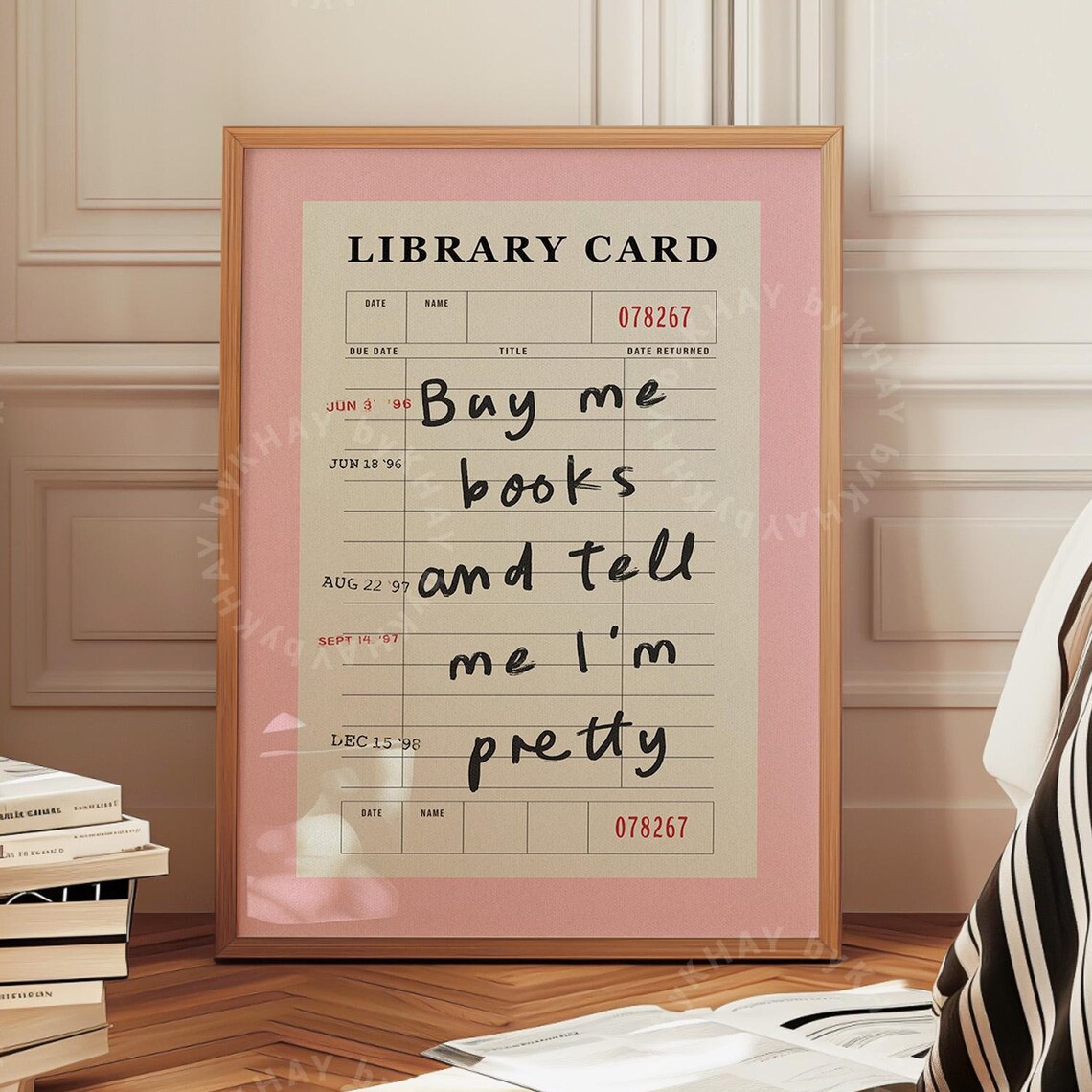 Buy Me Books And Tell Me I 27m Pretty Art Print