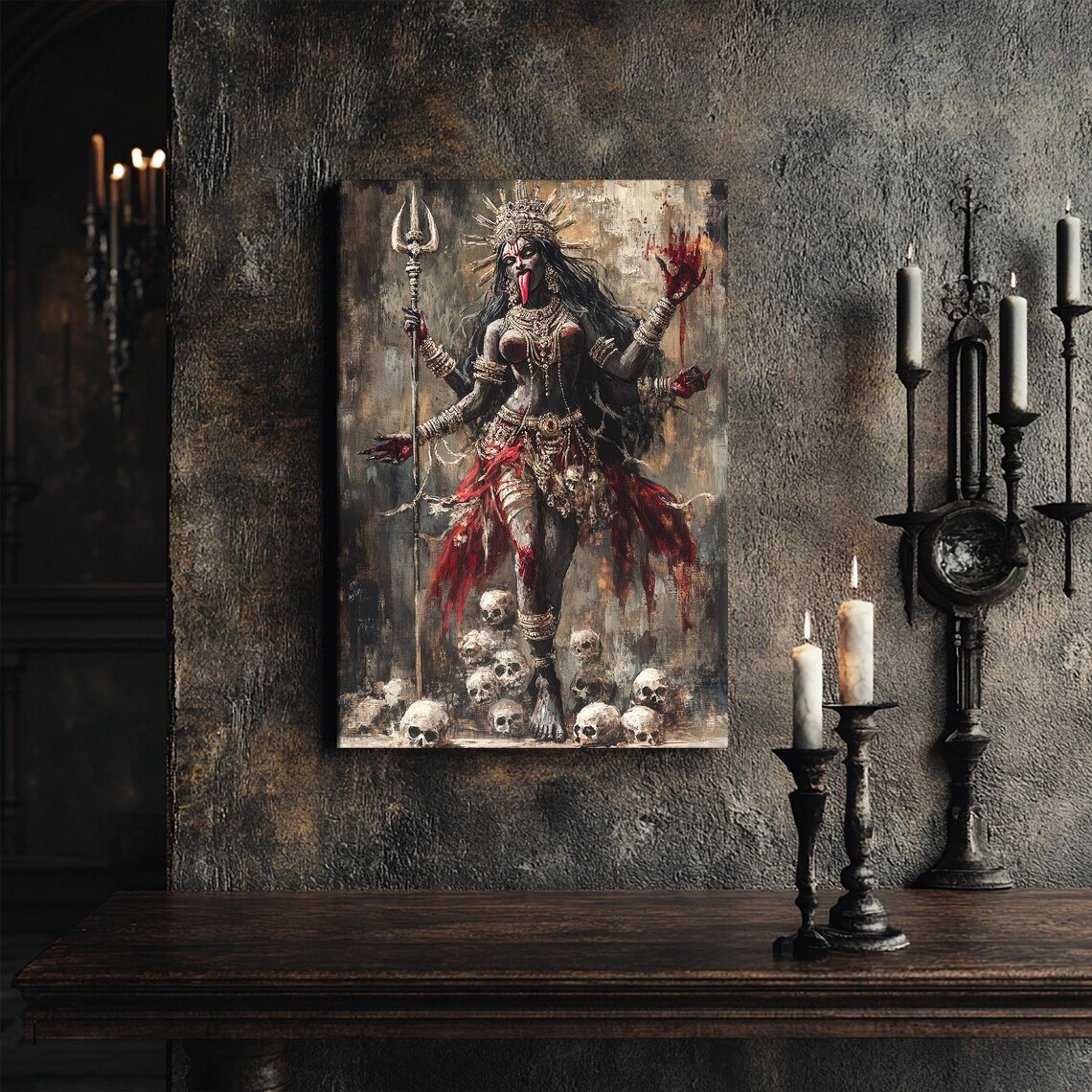 Kali Fine Art Print, Pagan Indian Goddess - Image 6