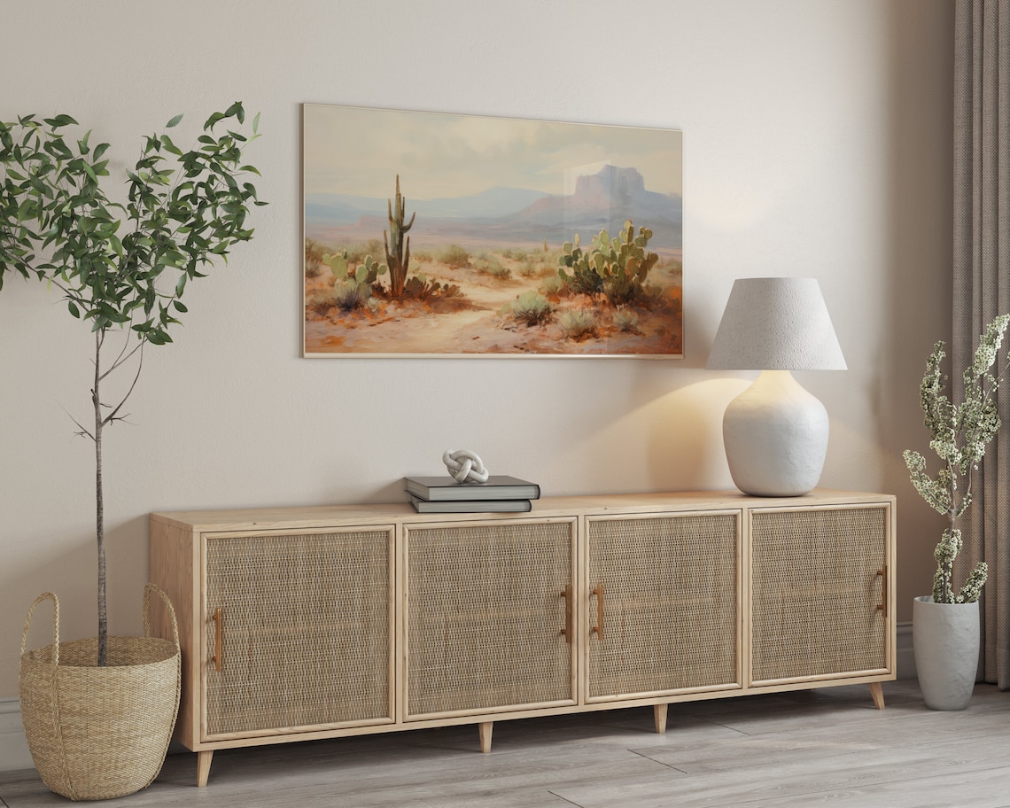 Arizona Desert Travel Poster, Desert Landscape - Image 3