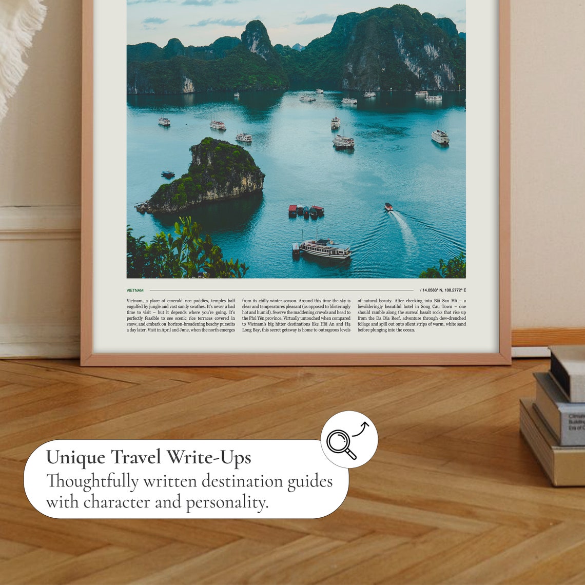 Vietnam Ha Long Bay Limestone Karsts Boat Cruise Travel Poster - Image 2