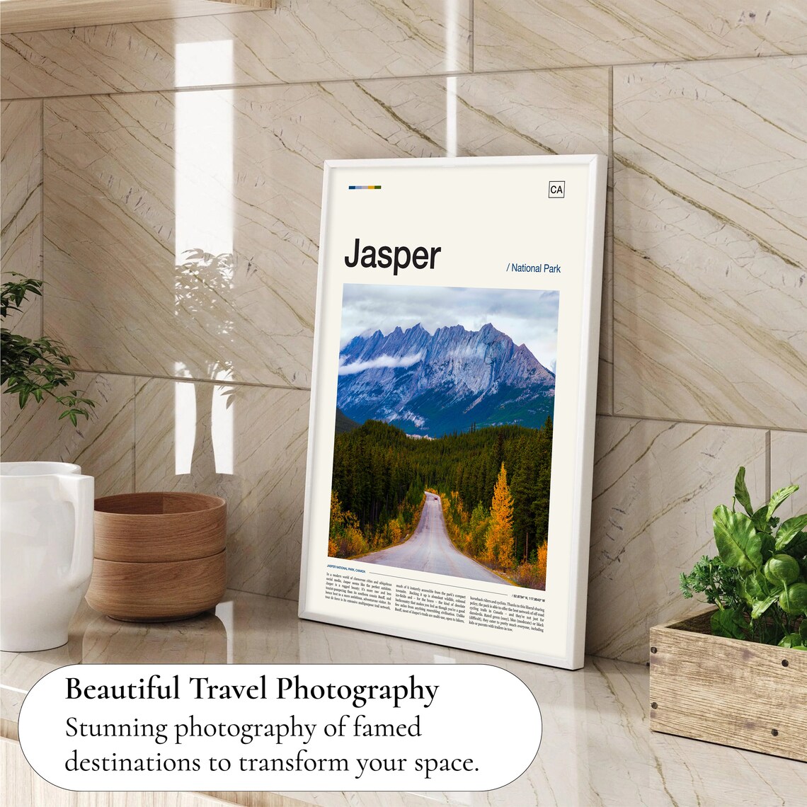 Jasper National Park Travel Poster, Jasper Print - Image 4