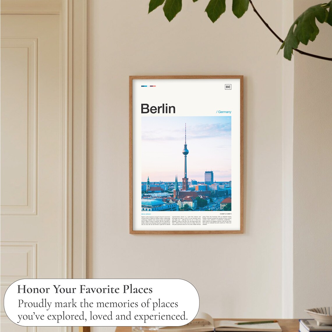 Berlin Travel Poster, City Skyline Art Print - Image 5