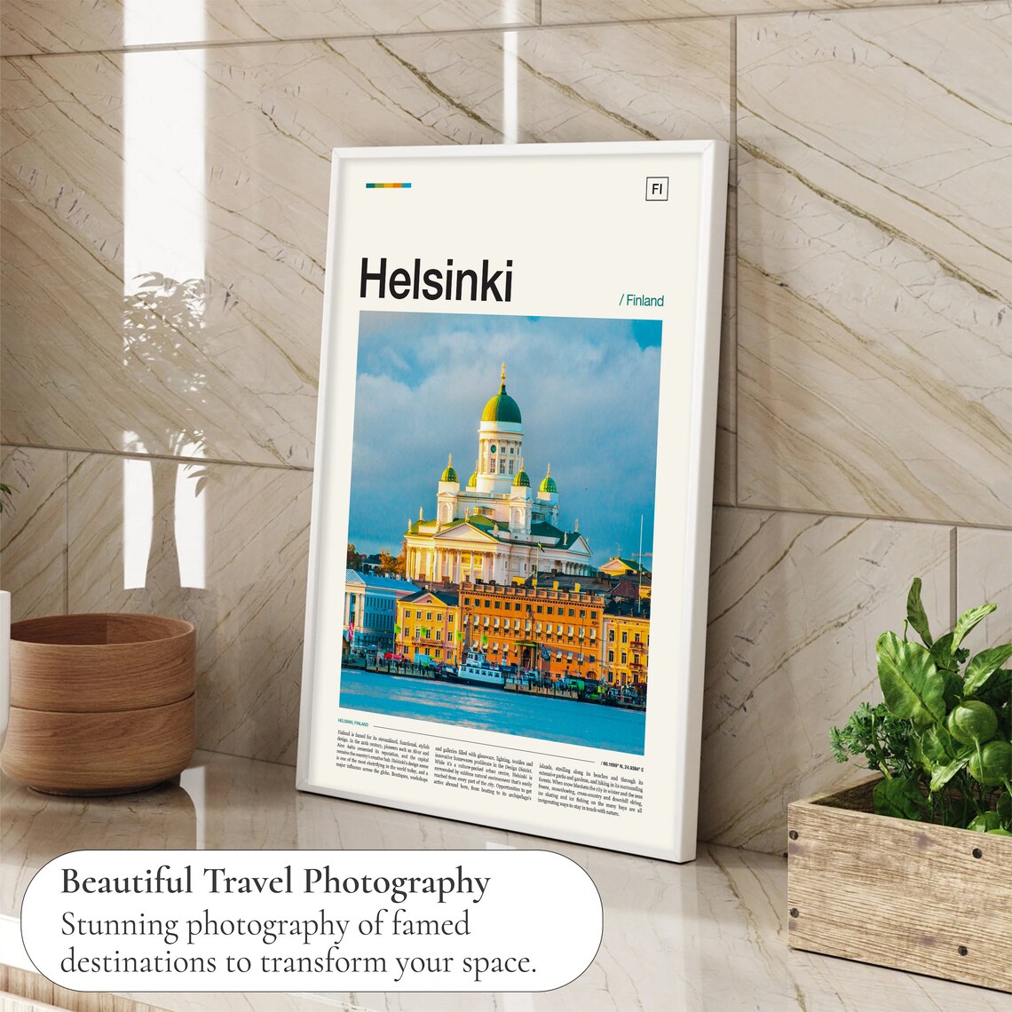 Helsinki Finland Travel Poster - Image 4
