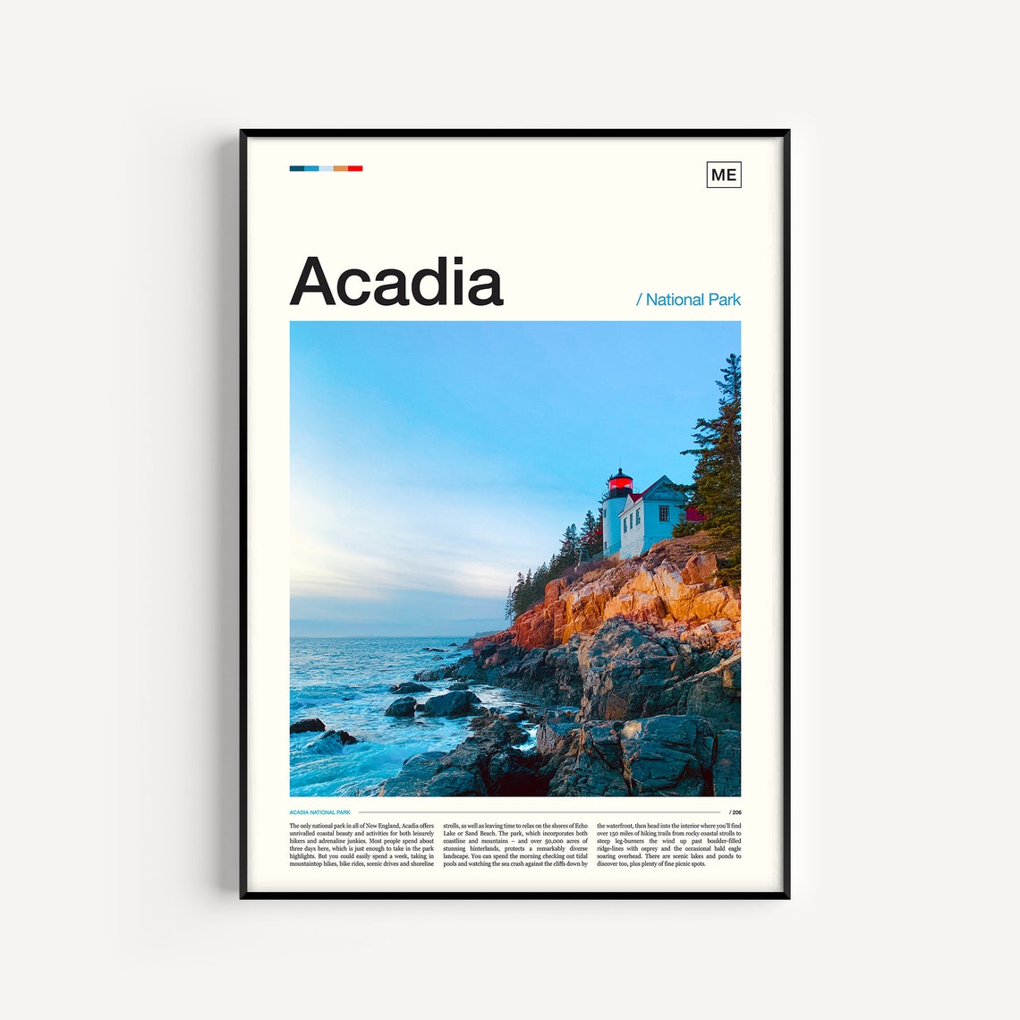 Acadia National Park Print Acadia Print Acadia Poster Acadia Wall Art Acadia Art Print Acadia Photo Acadia Photography Acadia Travel