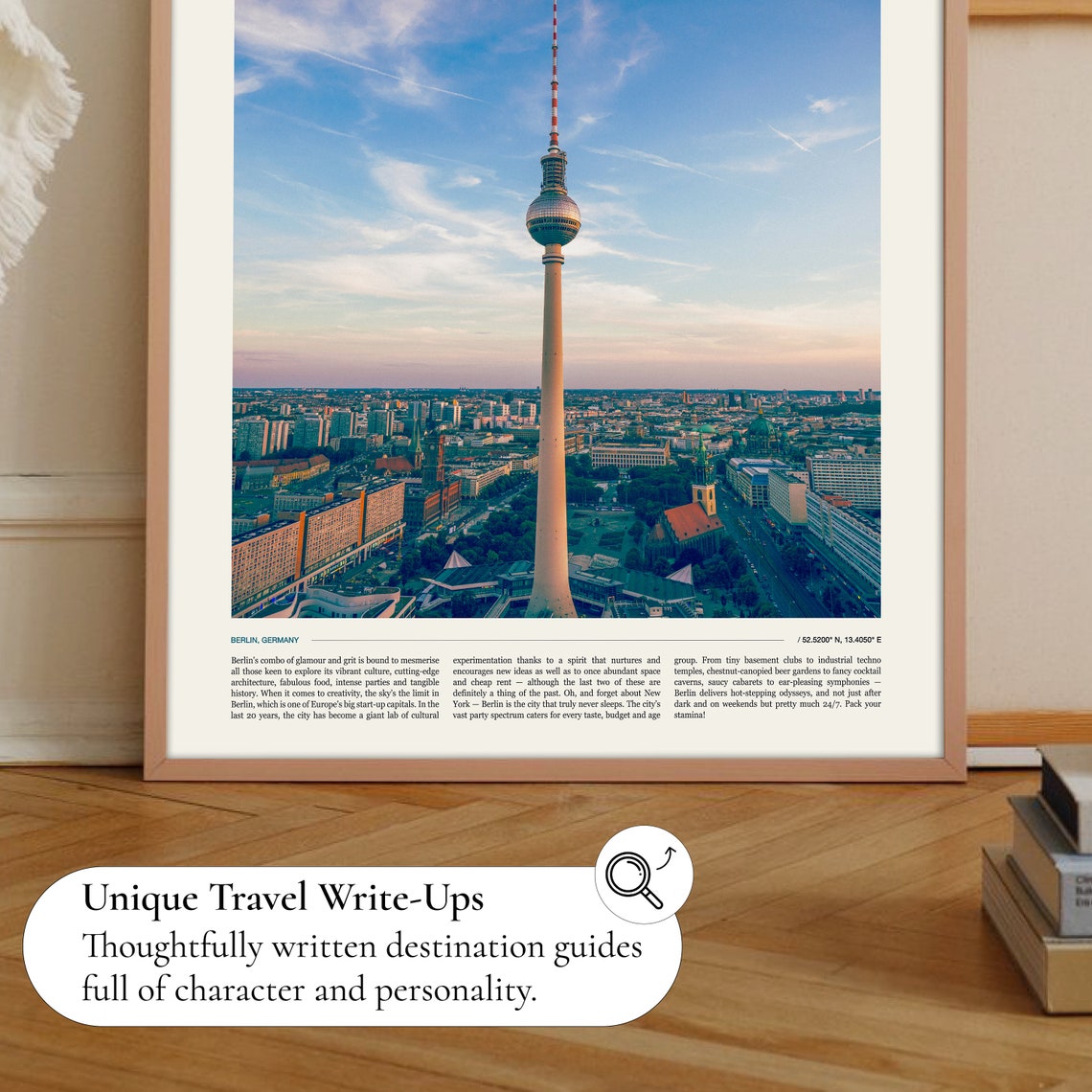 Berlin TV Tower Alexanderplatz City Panorama Germany Travel Poster - Image 2
