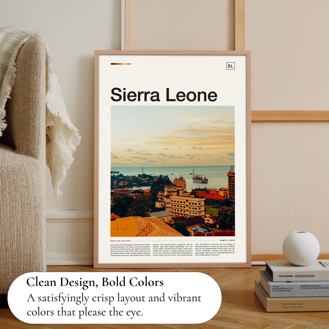 Sierra Leone Travel Poster, African Cultural Art - Image 3