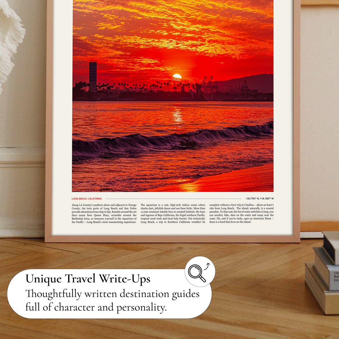 Long Beach California Travel Poster, USA Wall Art - Image 2