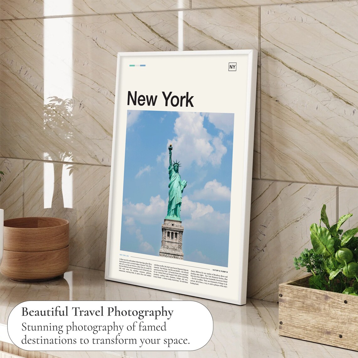 New York City Travel Poster, City Wall Art Print - Image 4