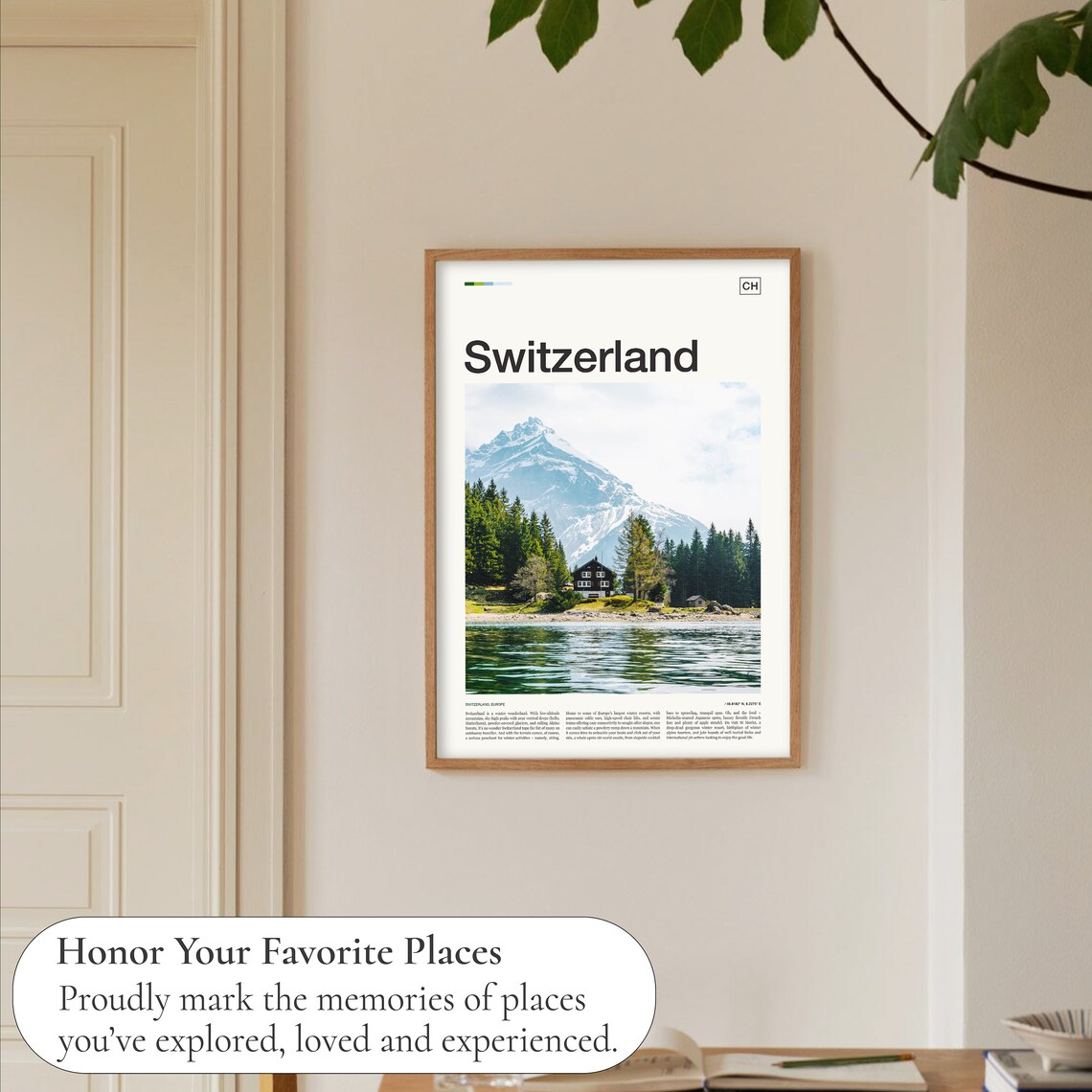 Switzerland Travel Poster, Swiss Travel Art Print - Image 5