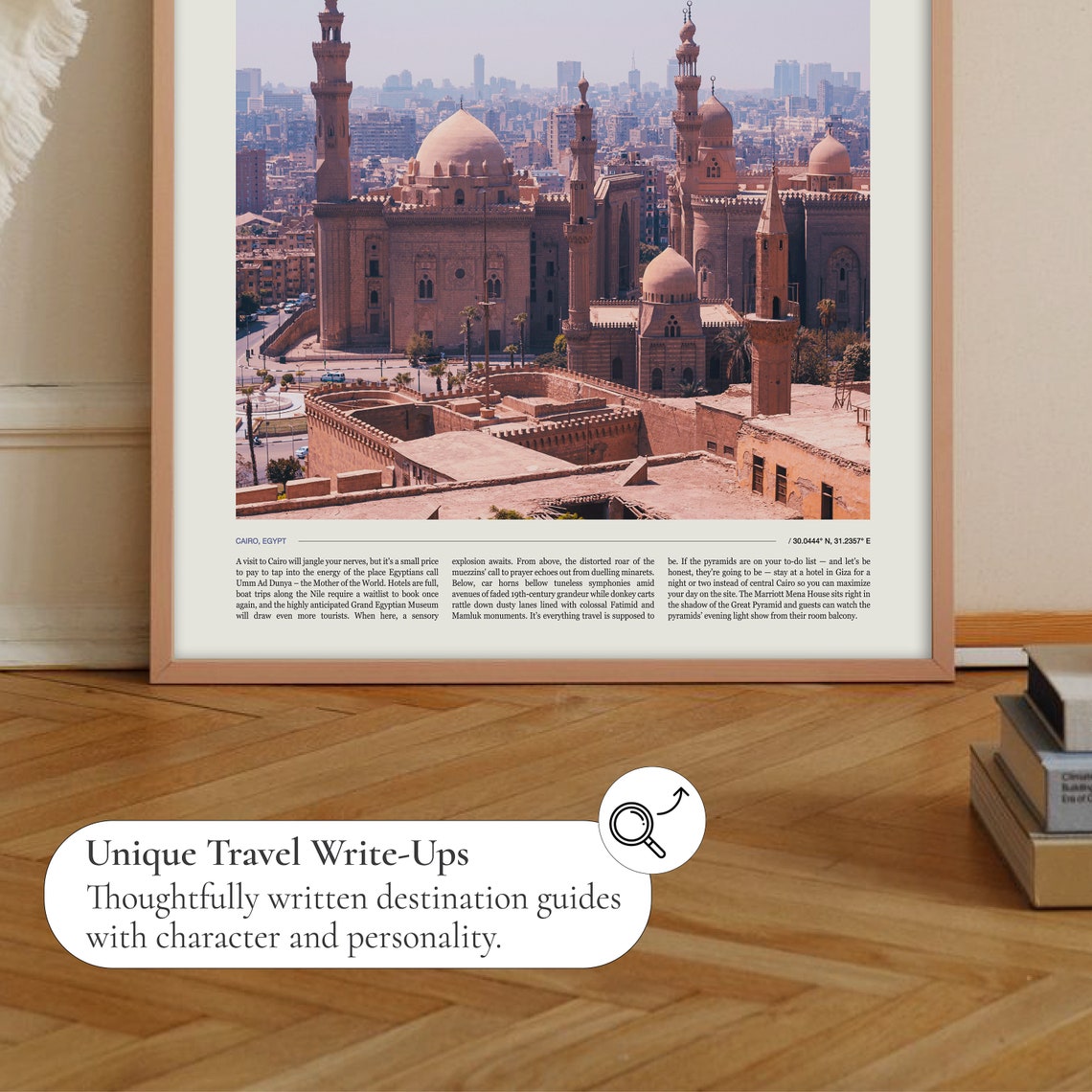 Cairo Egypt Historic Mosque Skyline City Editorial Travel Poster - Image 2
