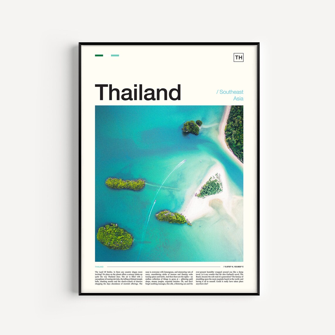 Thailand Photography Travel Poster