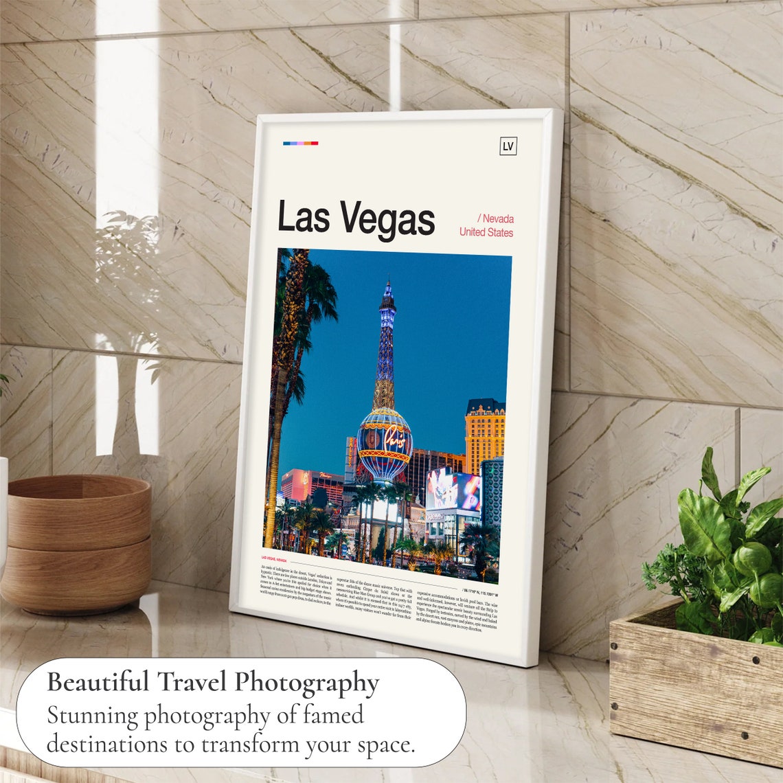 Las Vegas Print Las Vegas Poster Las Vegas Wall Art Las Vegas Art Print Las Vegas Decor Las Vegas Gift Las Vegas Photo Las Vegas Travel - Image 4