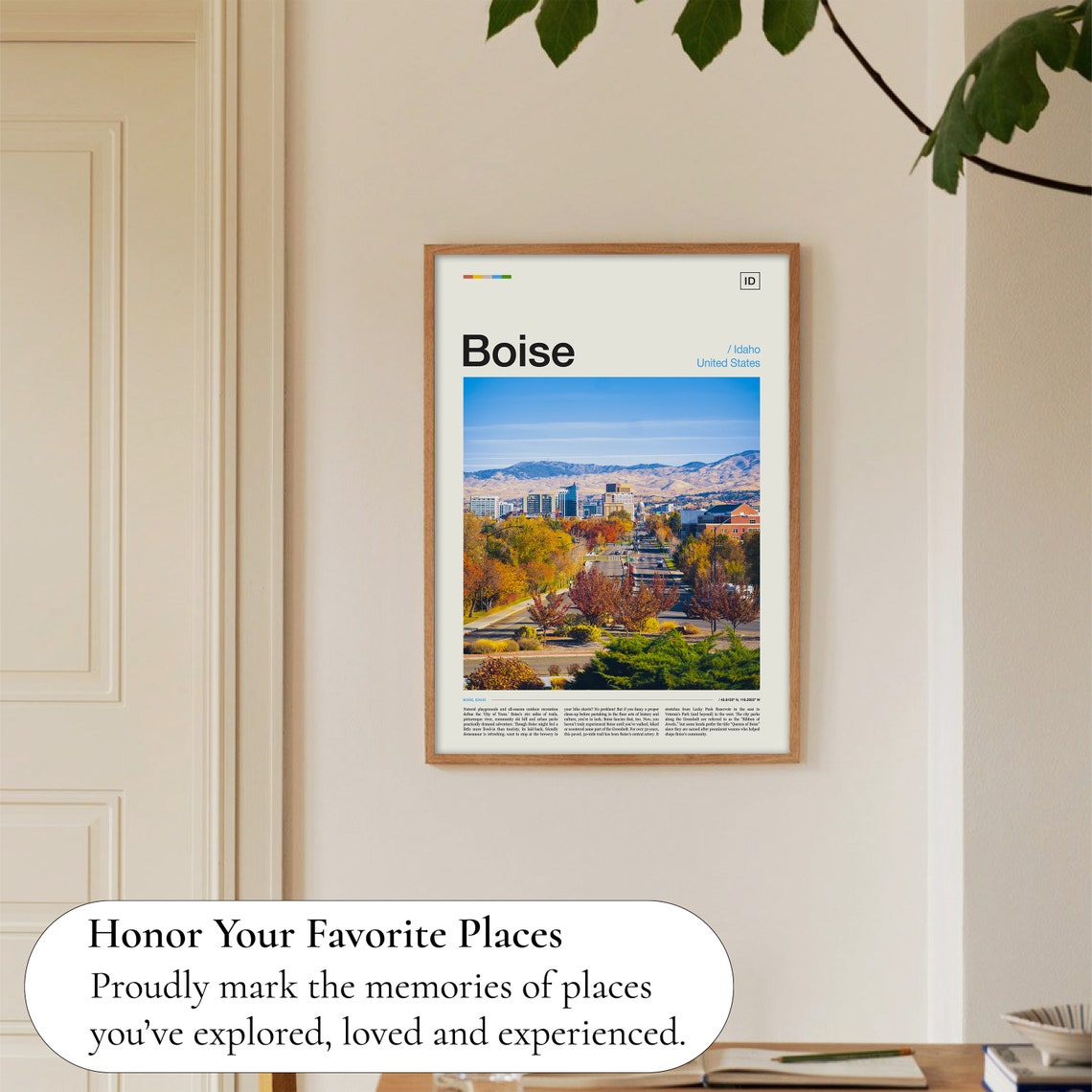 Boise Print Boise Poster Boise Wall Art Boise Art Print Boise Photo Idaho Print Idaho Poster Idaho Wall Art Idaho Art Print - Image 5