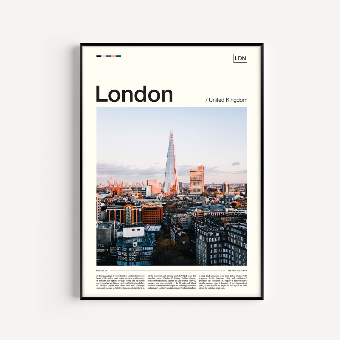 London Travel Poster, London Photography Art Print