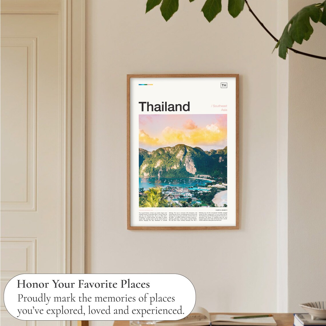 Thailand Travel Poster, Thailand Decor Art Print - Image 5