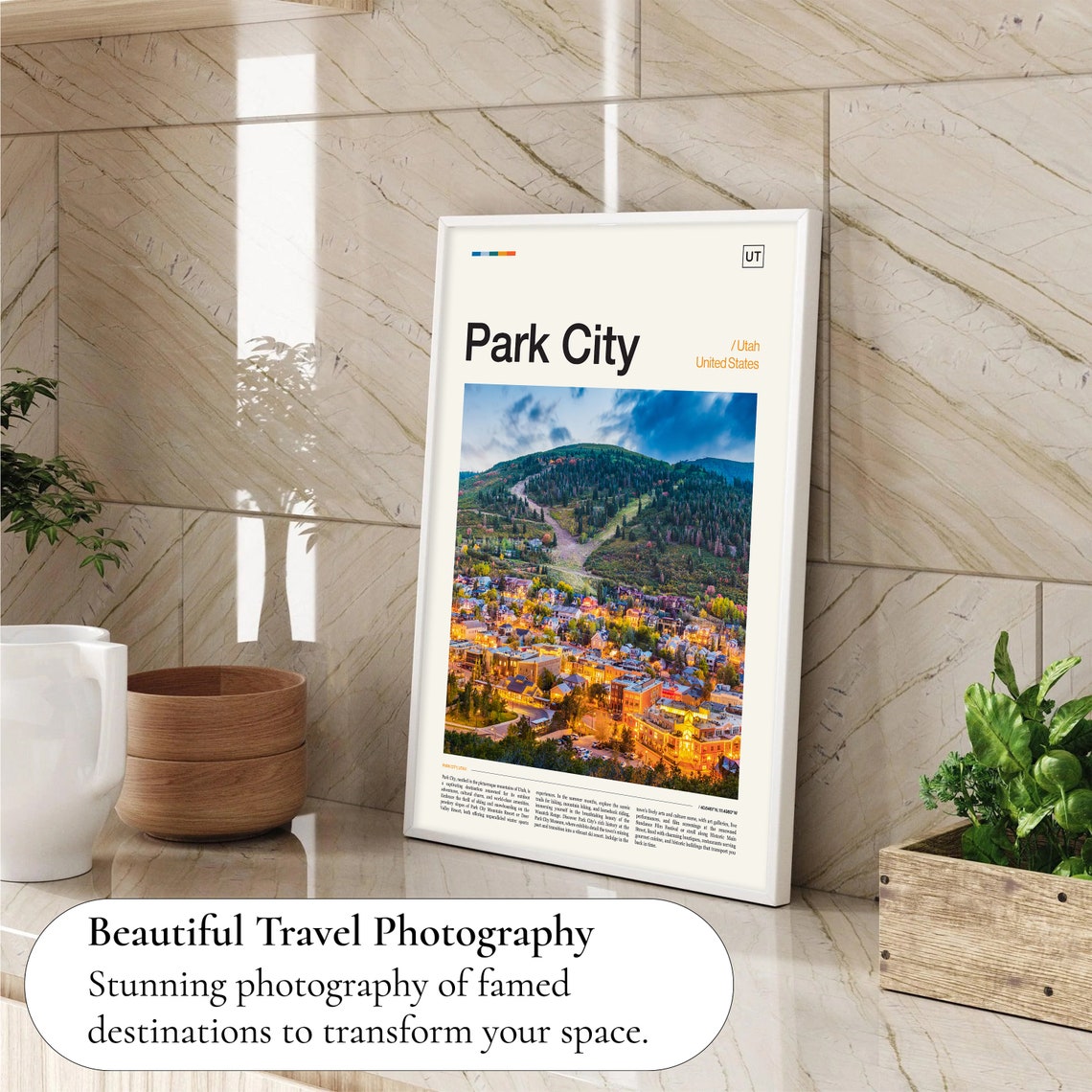 Park City Art Park City Print Park City Utah Utah Print Utah Poster Park City Poster Park City Travel Ski Poster Ski Wall Art - Image 4